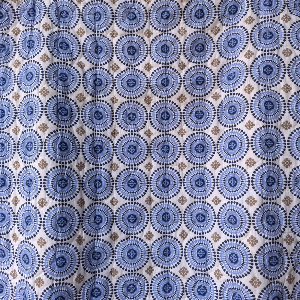 NWOT Jonathan Adler Happy Chic Blue Medallion Quilted Pillow Shams